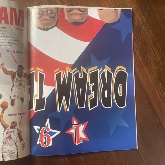 1996 Dream Team tour Commemorative game program USA BASKETBALL poster Included - Picture 6 of 11